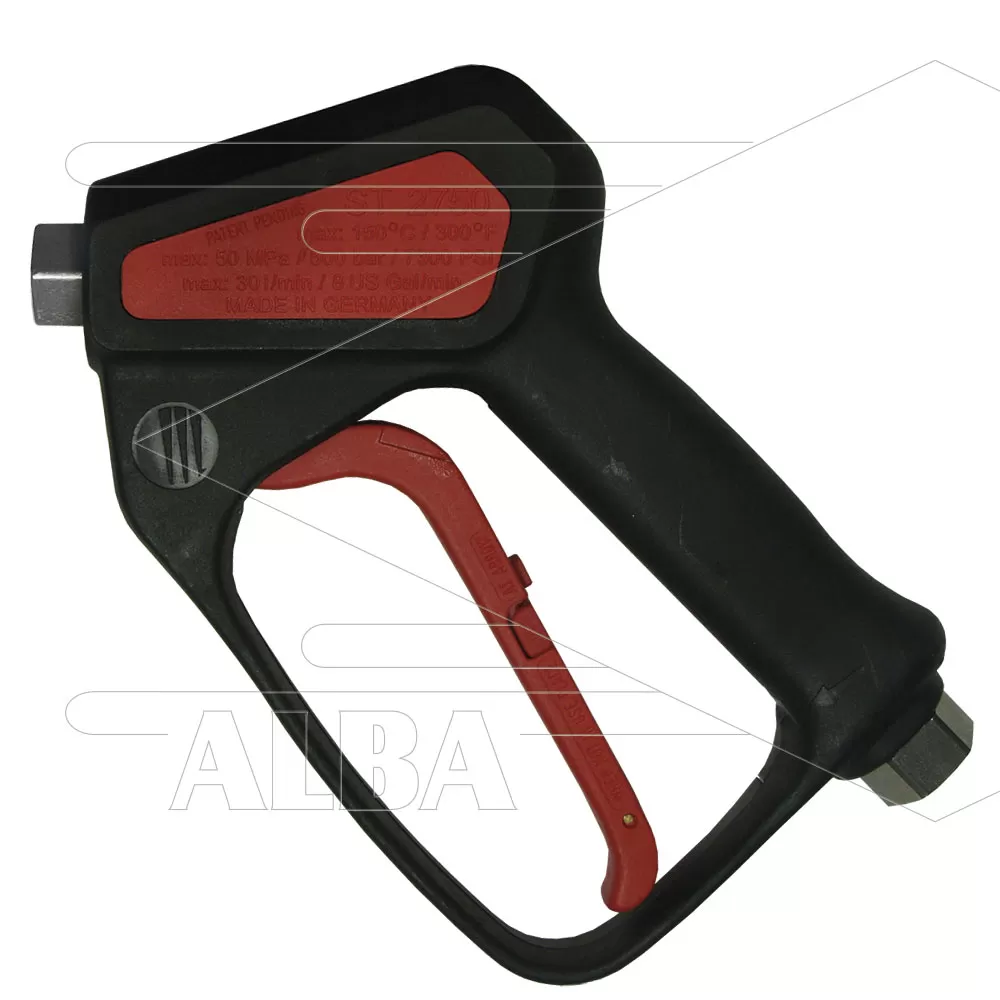 ST2750 - Hogedrukpistool - RVS - 500 Bar - 30 l/min - max 150°C - 3/8" bi x 1/4" bi - Afbeelding 1