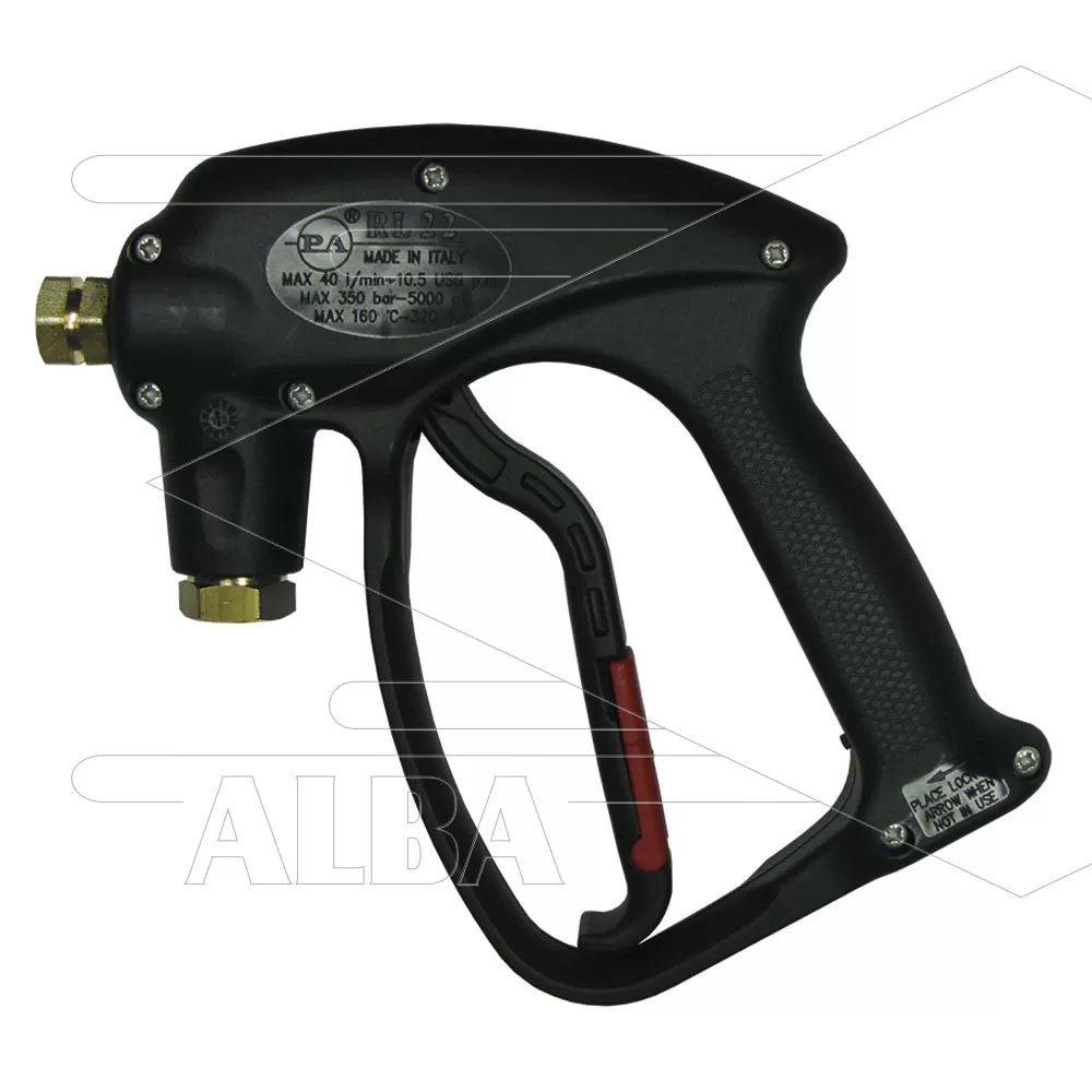 RL22 - Hogedrukpistool - frontaansluiting - met swivel - 310 Bar - 40 l/min - max 160°C - 3/8"bi x 1/4"bi - Afbeelding 1