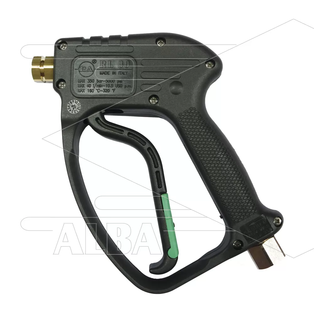 RL30 - Hogedrukpistool - vorstbeveiligd - met swivel - lekt tot ca. 12 Bar - 310 Bar - 40 l/min - max 160°C - 3/8" bi x 1/4" bi - Afbeelding 1