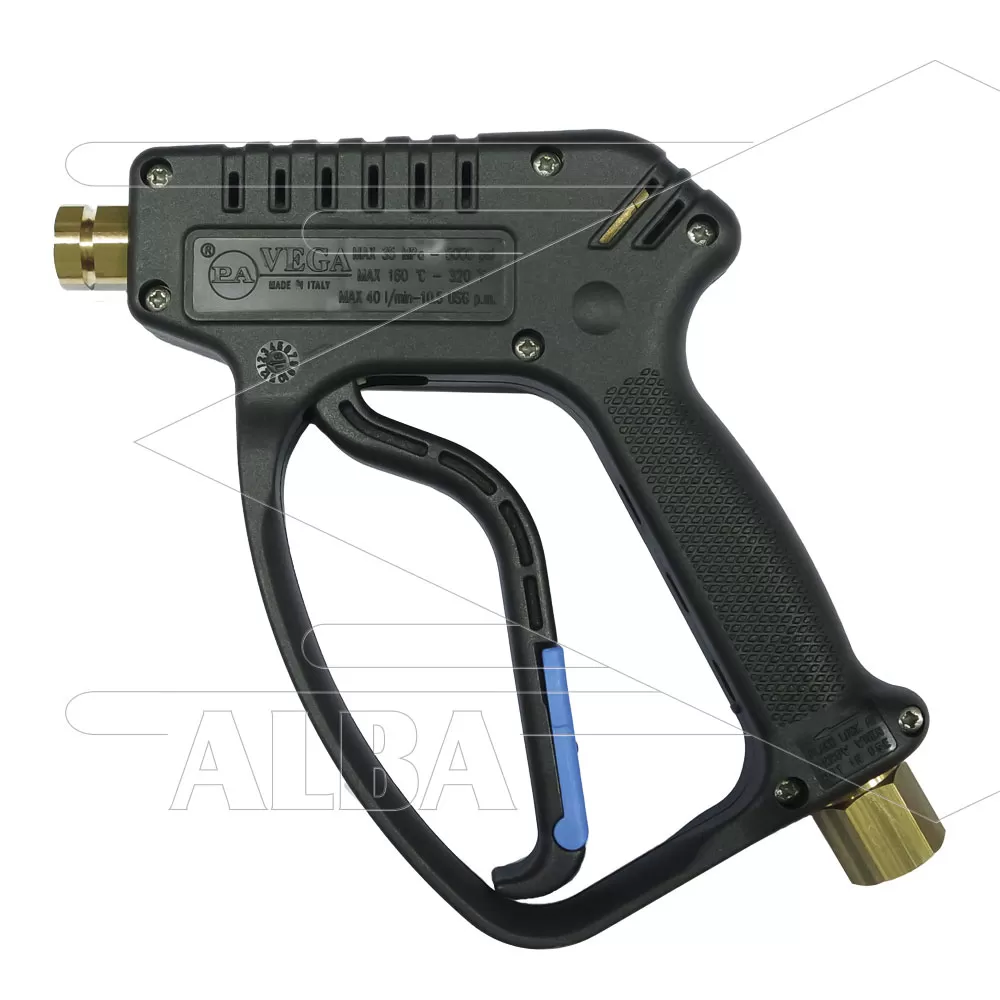 VEGA - Hogedrukpistool - continu lekkend - met swivel - 310 Bar - 40 l/min - max 160°C - 3/8"bi x 1/4"bi - Afbeelding 1