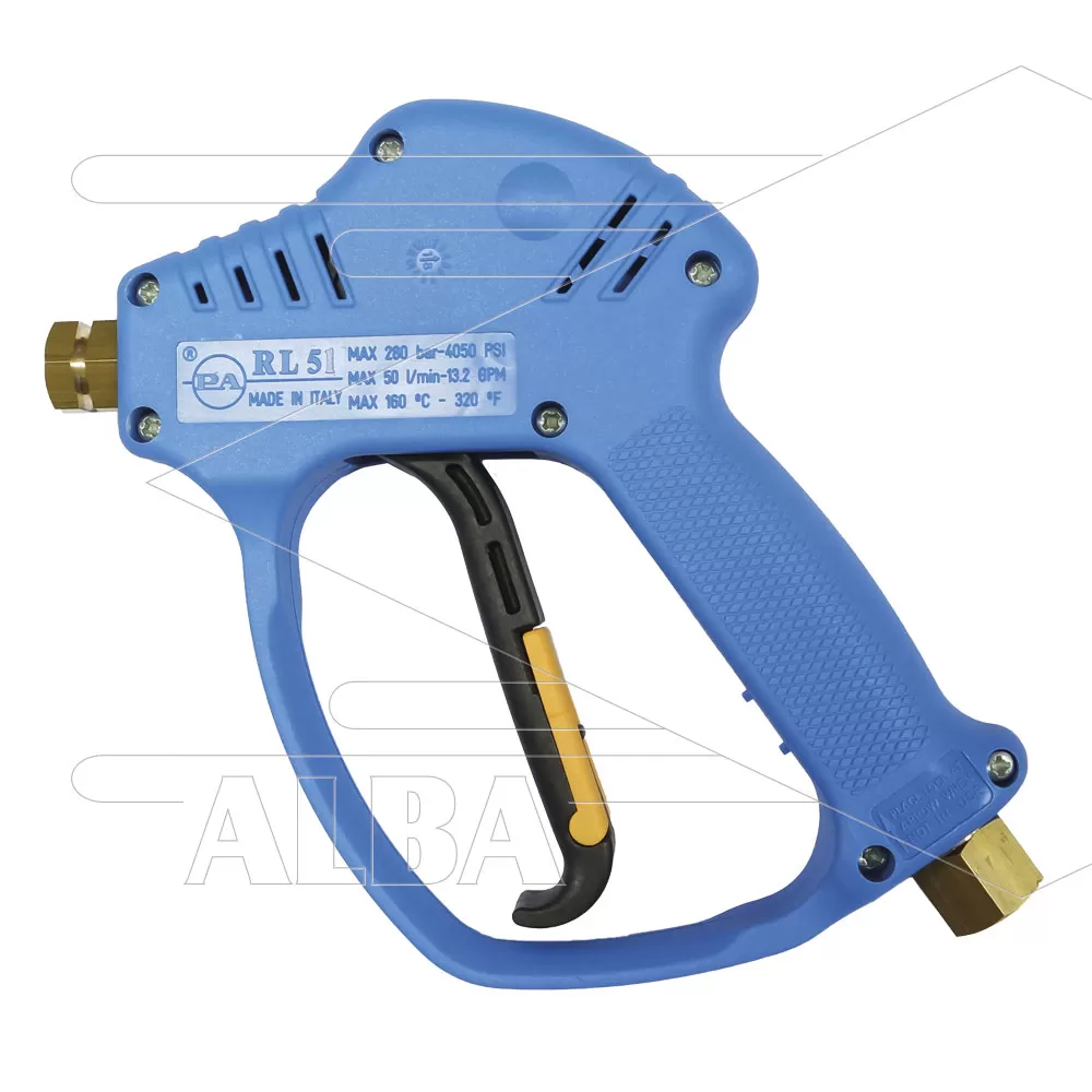 RL51 - Hogedrukpistool - 250 Bar - 50 l/min - max 160°C - 3/8" bi x 1/4" bi - Afbeelding 1