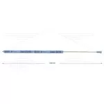 S3-350 - lans - L=1200mm - recht - RVS - blauw - open isolatie 2 x L=360mm - 350 Bar - max 160°C - 2 x 1/4" bu