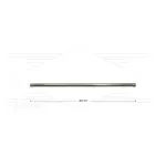 RP201 lans - L=245mm - recht - RVS - 400 Bar - max 150°C - 2 x 1/4" bu