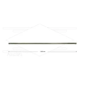 RP201 lans - L=1000mm - recht - RVS - 400 Bar - max 150°C - 2 x 1/4" bu
