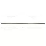 RP201 lans - L=1500mm - recht - RVS - 400 Bar - max 150°C - 2 x 1/4" bu