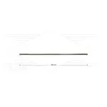 ST003 lans - recht - zonder isolatie - L=250mm - staal verzinkt