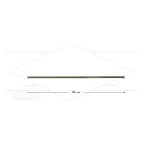 ST003 lans - L=500mm - recht - staal verzinkt - 400 Bar - max 150°C - 2 x 1/4" bu