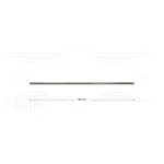 ST003 lans - L=600mm - recht - staal verzinkt - 400 Bar - max 150°C - 2 x 1/4" bu