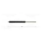 PFL lans - L=450mm - recht - RVS - vast isolatie L=265mm - 250 Bar - max 160°C - 2 x 1/4" bu