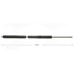 PFL lans - L=900mm - recht - RVS - vast isolatie 2 x L=265mm - 250 Bar - max 160°C - 2 x 1/4" bu