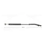 ST85 - flexibele lans - L=1060mm - staal verzinkt - 210 Bar - max 150°C - 2 x 1/4" bi