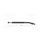 ST85 - flexibele lans - L=850mm - RVS - 210 Bar - max 150°C - 2 x 1/4" bi