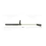 LD9 dubbele lans - L=890mm - RVS - zijgreep - 250 Bar - max 160°C - excl. nozzles - 1/4" bu