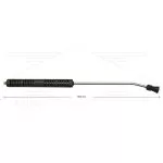 S3 lans - L=960mm - gebogen - staal verzinkt - open isolatie L=360mm - 250 Bar - max 160°C - 1/4" bu met nozzlesok en beschermkap