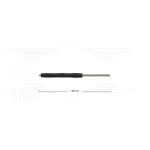 RP10 lans - L=500mm - recht - RVS - isolatie L=295mm - 400 Bar - max 80°C - 2 x 1/4" bu