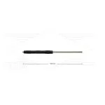 RP10 lans - L=700mm - recht - RVS - isolatie L=295mm - 400 Bar - max 80°C - 2 x 1/4" bu