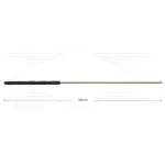 RP10 lans - L=1600mm - recht - RVS - isolatie L=495mm - 400 Bar - max 80°C - 2 x 1/4" bu