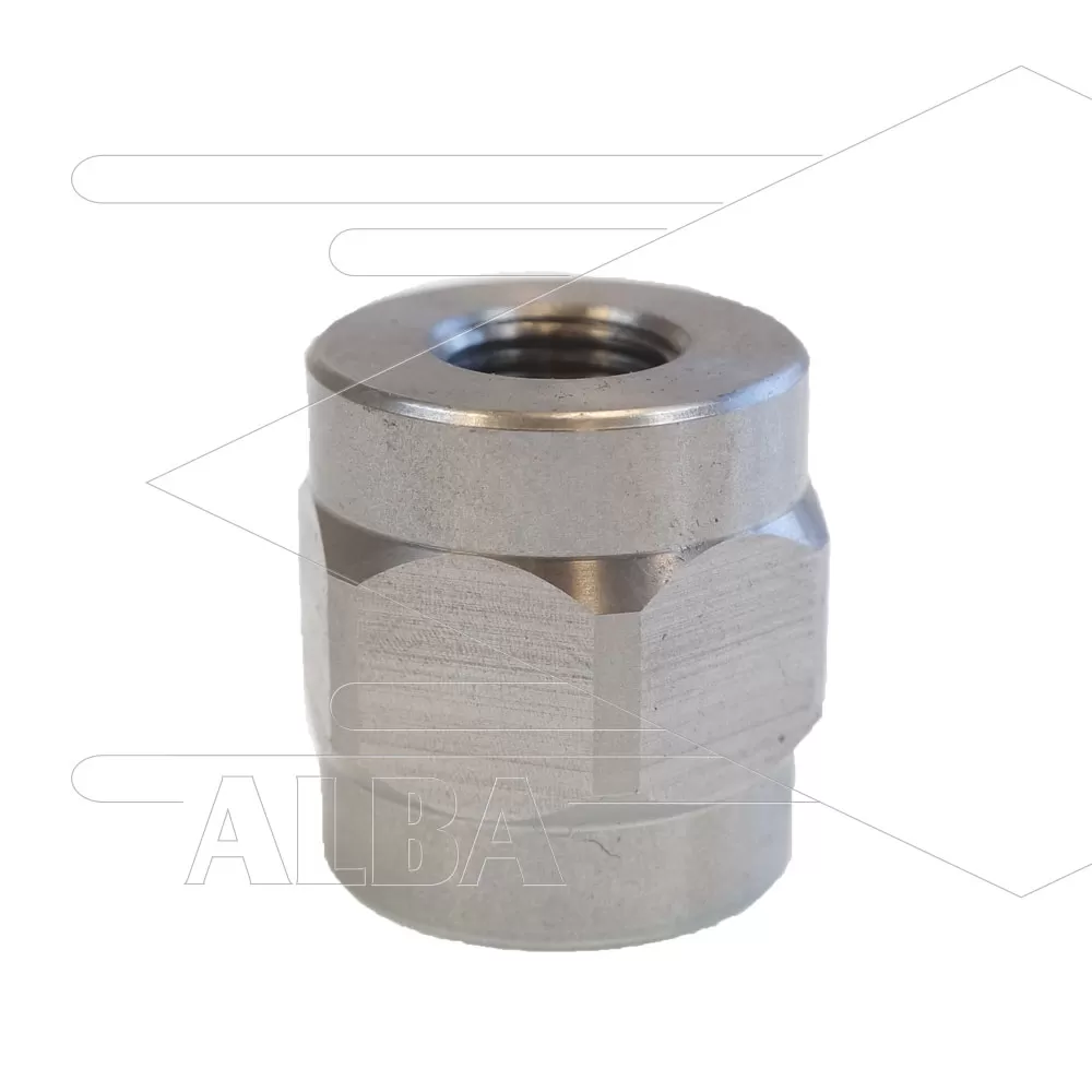 Nozzlesok - RVS - met zeskant - 1/2" bi x 1/4" bi - Afbeelding 1