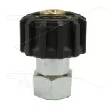 M22x1,5 - snelkoppeling wartel - messing - 250 Bar - Ø14mm - max 150°C - 1/8" bi