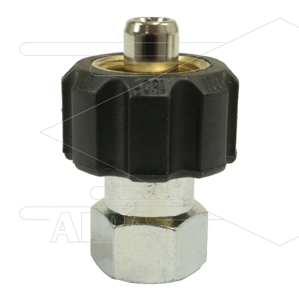 1/2" - snelkoppeling wartel - messing - 250 Bar - Ø11mm - max 150°C - 1/2" bi - Afbeelding 1