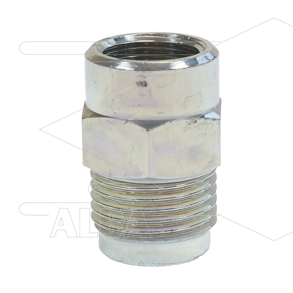 1/2" - snelkoppeling nippel - messing - 250 Bar - Ø11mm - max 150°C - Viton O-ring - 1/2" bi - Afbeelding 1