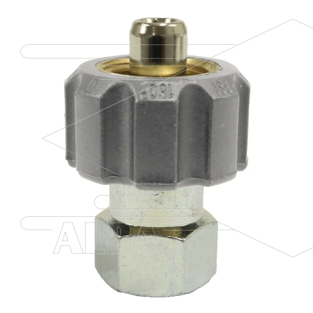 150262 1/2" - snelkoppeling wartel - RVS - 250 Bar - Ø11mm - max 150°C - 3/8" bi - Afbeelding 1