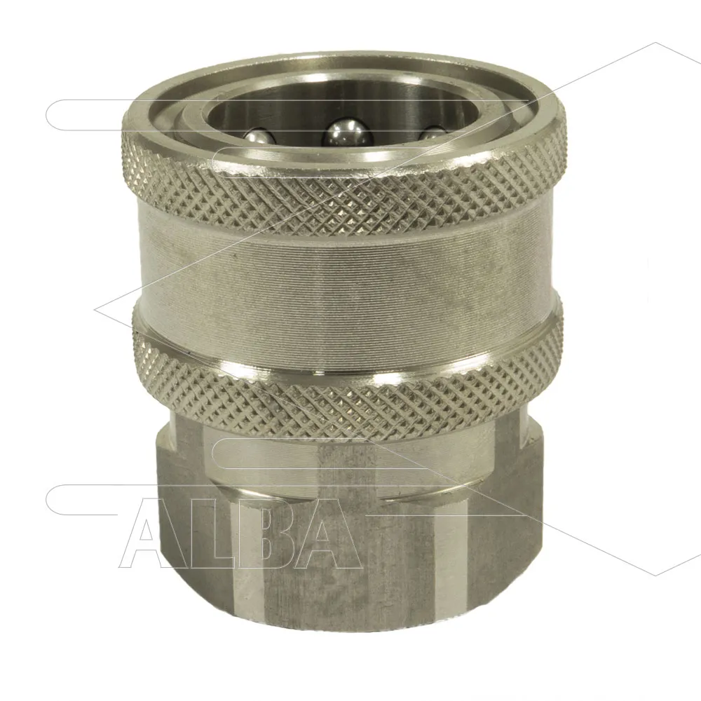 ARS350 - koppeling - RVS - 350 Bar - max 90°C - passend op Nilfisk-Alto - 1/4" bi - Afbeelding 1