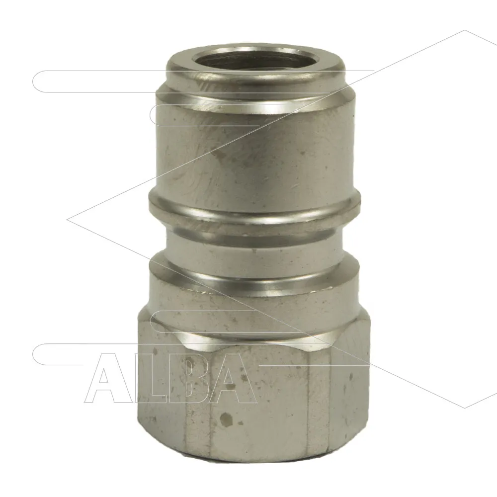 ARS350 - nippel - RVS - 350 Bar - Ø19,9mm - max 90°C - passend op Nilfisk-Alto - 1/4" bi - Afbeelding 1