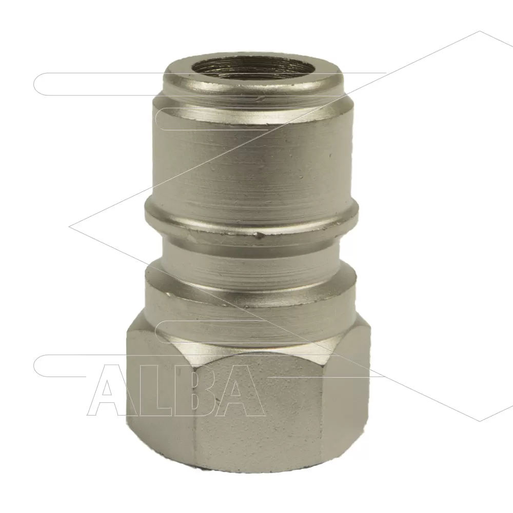 ARS220 - nippel - staal verzinkt - 220 Bar - Ø19,9 mm - max 90°C - passend Nilfisk - Alto - 3/8" bi - Afbeelding 1