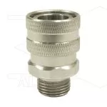 RP3100 - koppeling - RVS - 250 Bar - max 150°C - 3/8" bu