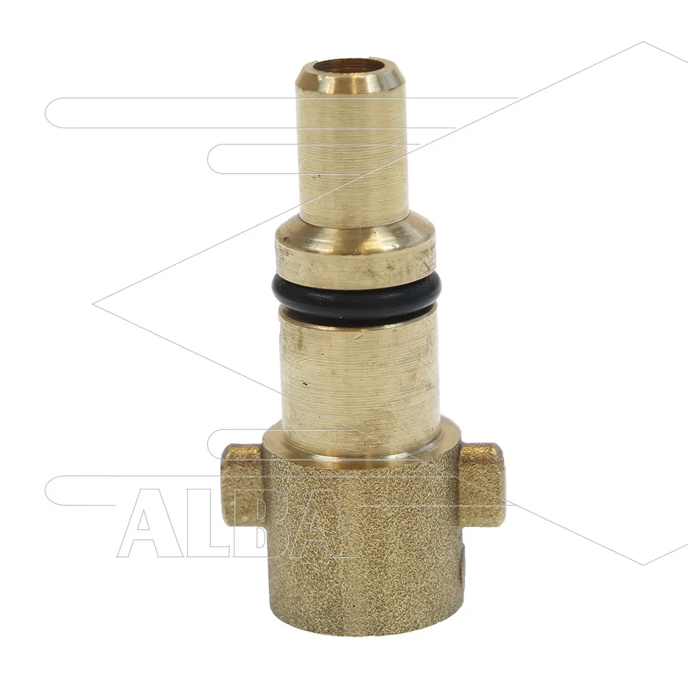 Bajonetnippel 1/4" bi - messing - pin Ø14mm - passend op KEW - Afbeelding 1