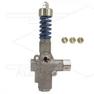 VB60/400 Zero - met restrictieplaatjes - RVS303 - 400 Bar - 9 tot 60 l/min - max 60°C - In: 1/2" bi - Uit: 1/2" bi - Bypass: 1/2" bi