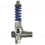 VB80/280 - drukregelautomaat - RVS316 - Viton - 280 Bar - 80 l/min - max 60°C - In: 1/2" bi - Uit: 1/2" bi - Bypass: 1/2" bi