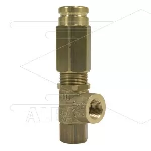 VS220 - veiligheidsventiel - 220 Bar - 24 l/min - 60°C - In: 3/8" bi - Bypass: 3/8" bi