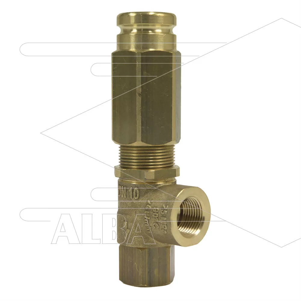 VS220 - veiligheidsventiel - 220 Bar - 24 l/min - 60°C - In: 3/8" bi - Bypass: 3/8" bi - Afbeelding 1