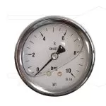 Manometer 0-10 Bar 1/4 bu - achteraansluiting - Ø63mm