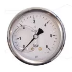 Manometer 0-6 Bar 1/4 bu - achteraansluiting - Ø63mm