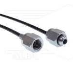Manometerslang 80cm - 2x 1/4 bi - wartel