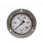 Manometer 0-1000 Bar - 1/4 bu - achteraansluiting - Ø63mm - paneelmontage