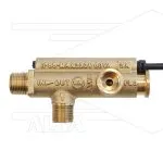 FL3 - stromingsschakelaar - messing drijver - 250 Bar - 30 l/min - 2 x 3/8 bu + 1/4" bi manometer