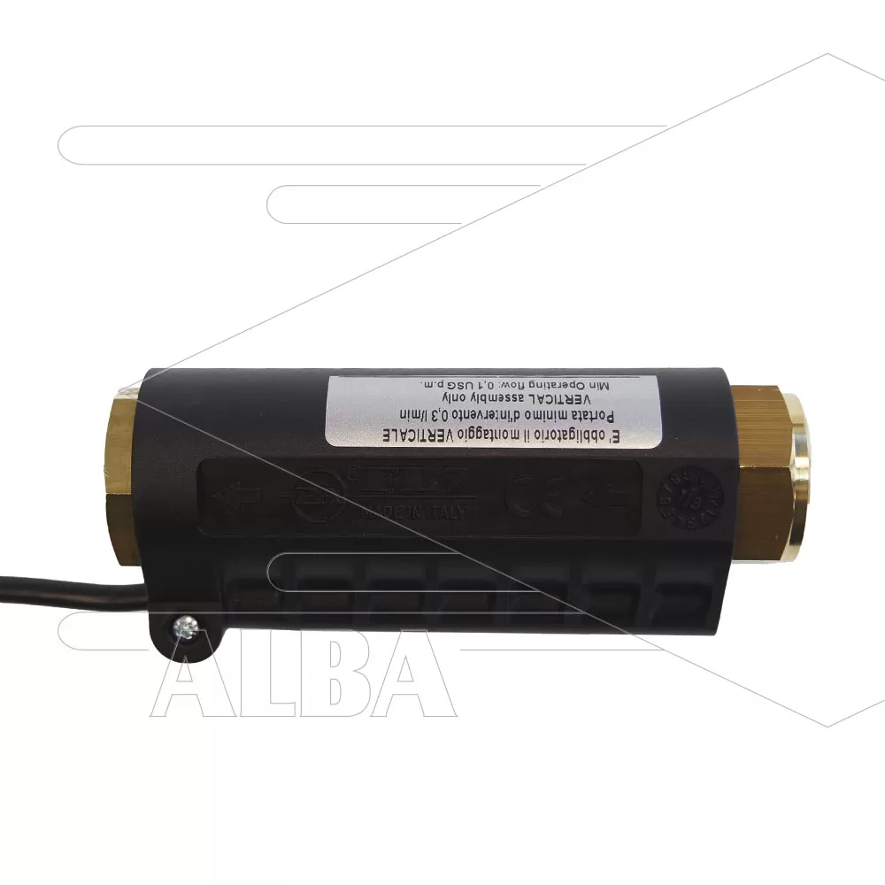 FL7 - stromingsschakelaar - 350 Bar - min 0,3 l/min uitsluitend verticaal - max 60 l/min - 2x 3/8bi - Afbeelding 1