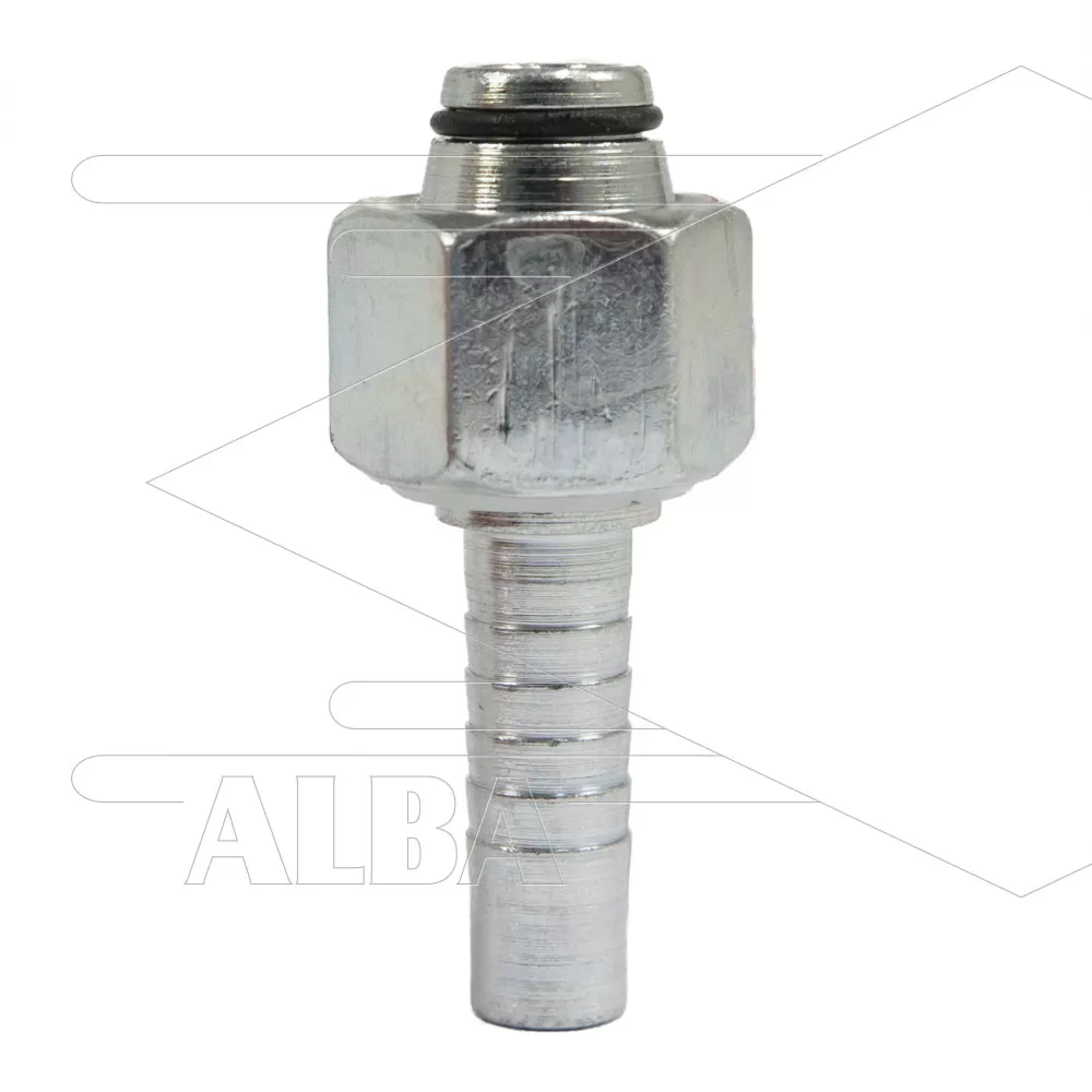 216001.08M22 Persnippel 1/2 - M22x1,5 (15L) - wartel met O-ring - (DKOL)" - Afbeelding 1