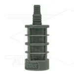 Zuigfilter grijs PPL - messing verzwaard met klep - 6 tot 8mm tule