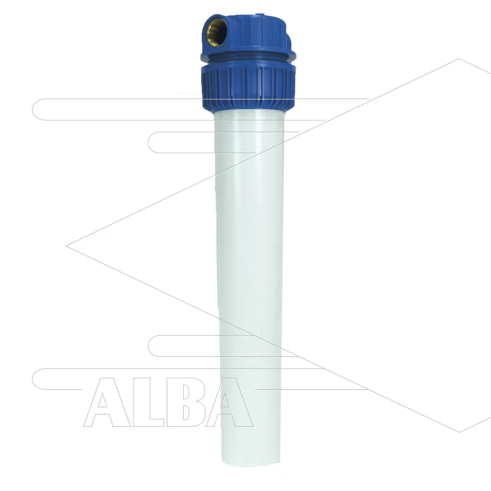 Patroonfilter 1 - incl. 20" touwpatroon 20mµ - Wit - 2x 1" bi - Afbeelding 1