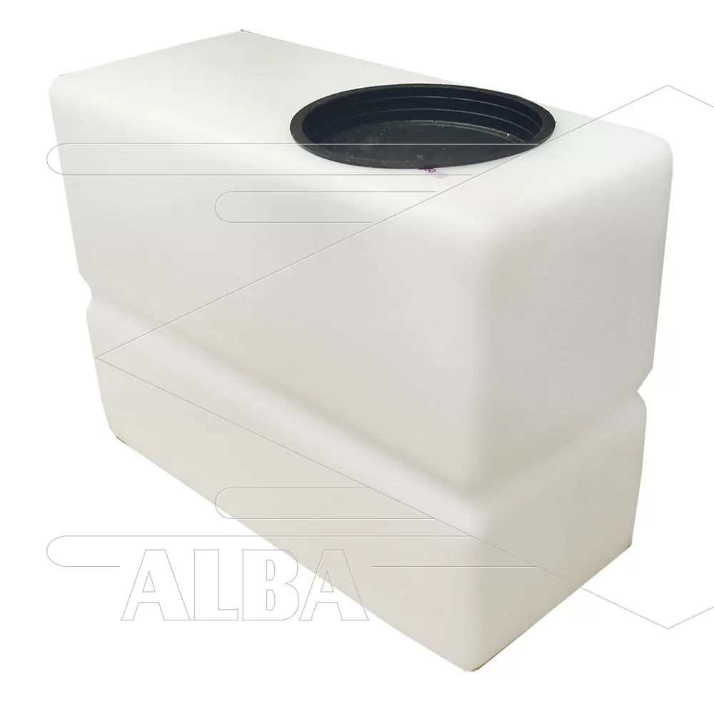 Vlottertank - 5 liter - kunststof - wit - incl. deksel - Afbeelding 1