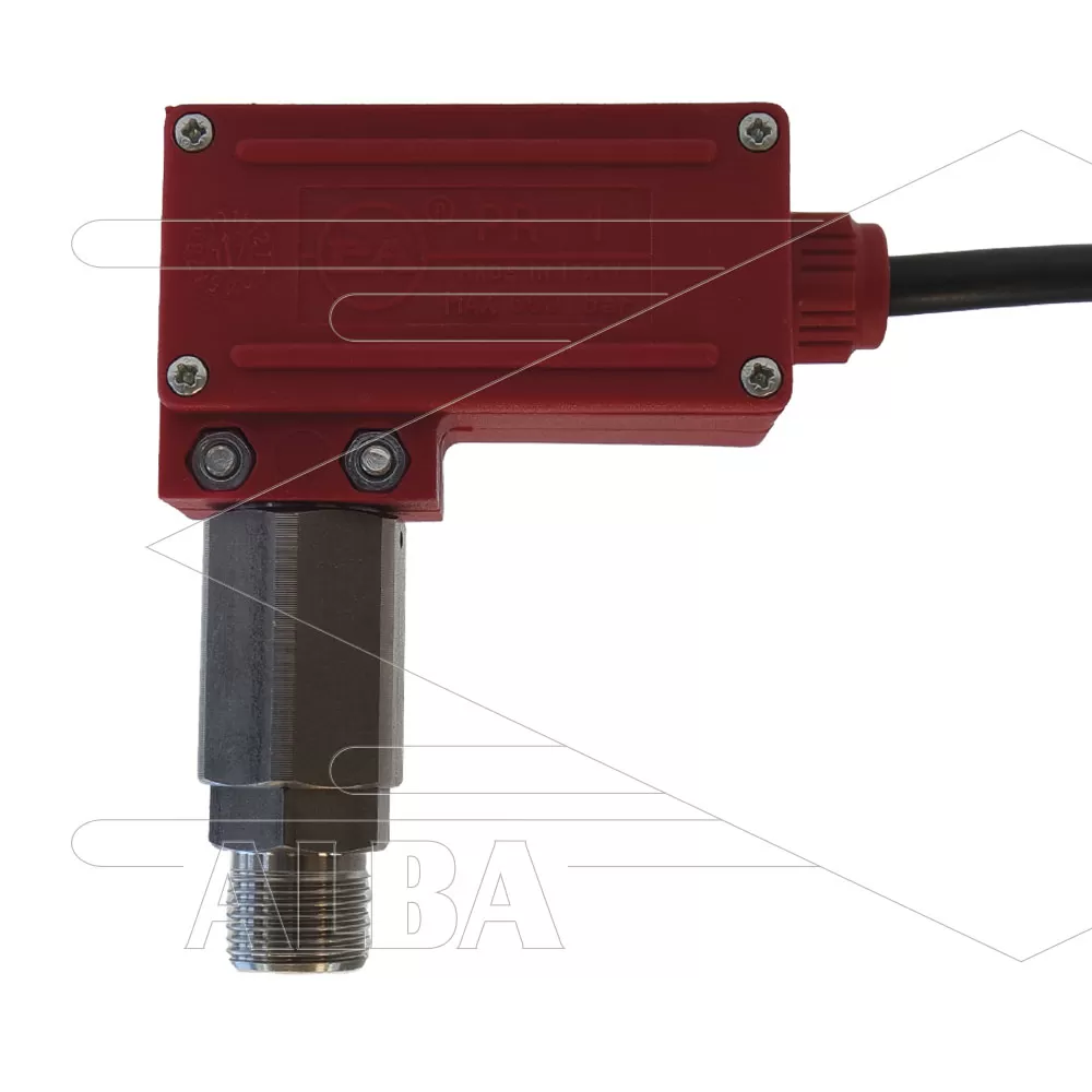 PR1 - Drukschakelaar - RVS 3/8 bu - 25/600 Bar - ( rood ) - Afbeelding 1