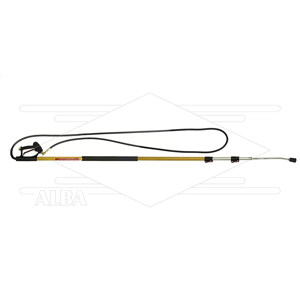 RP2 - Hogedruk Telescooplans - 5,2 mtr - 250 Bar - 1,98 tot 5,49 meter - 3/8 bi x 1/4" bi nozzlehouder - Afbeelding 1