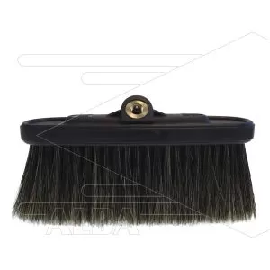 Wasborstel - natuurhaar - met vaste kunststof houder - haarlengte: 90mm - 1/4" bi