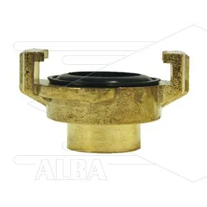 Snelkoppeling - messing - Geka - 1/2 bi