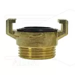 Snelkoppeling - messing - Geka - 1 bu